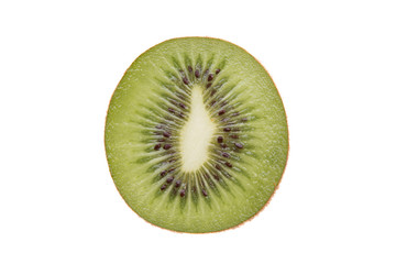 Fresh kiwi pulp.Half Kiwi.