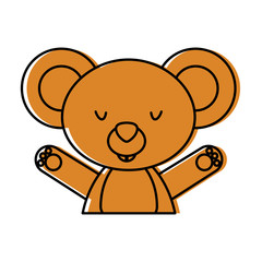 Fototapeta premium cute and tender koala vector illustration design