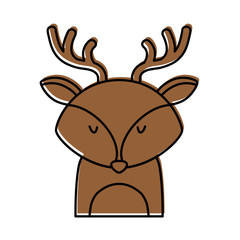 cute and tender reindeer vector illustration design