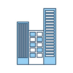 buildings cityscape scene icon vector illustration design