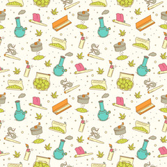 Seamless pattern - Smoking stuff