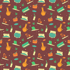 A series of seamless patterns - Smoking stuff