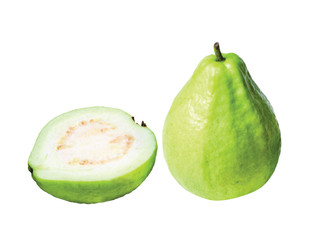 Guava fruit isolated on white background