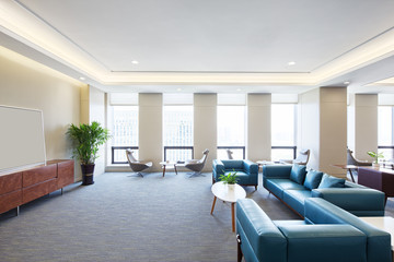 modern spacious living room interior