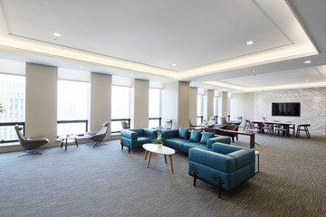 modern spacious living room interior