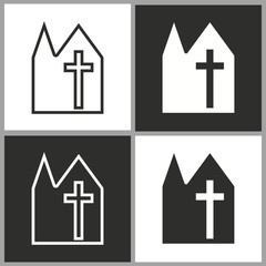 Fototapeta premium Church - vector icon.