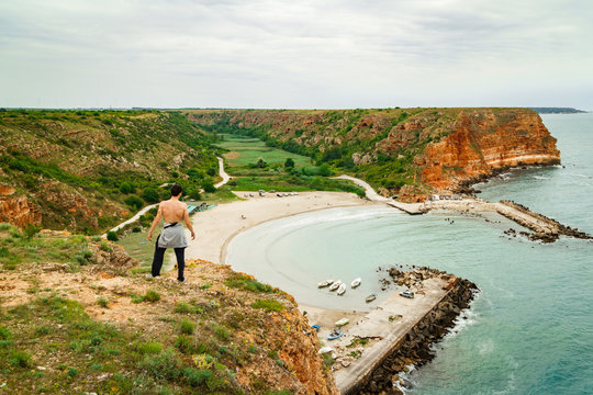 ABOVE A HIDDEN EXOTIC BEACH
