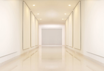 Fototapeta premium Modern interior room in perspective view