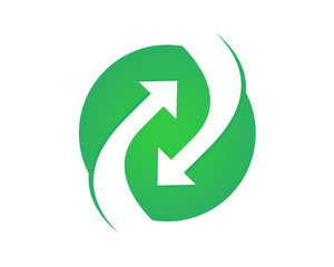 Circular Green Freight Circular Flow Arrows