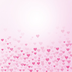 Heart pattern on gradient pink background, valentine card concept background