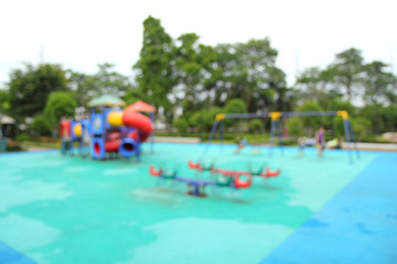 Blur of playground for some background