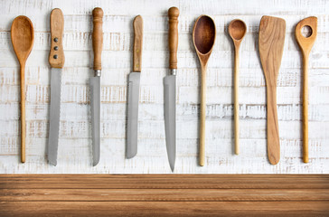 Küche - Löffel und Messer