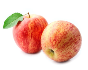Ripe apples .