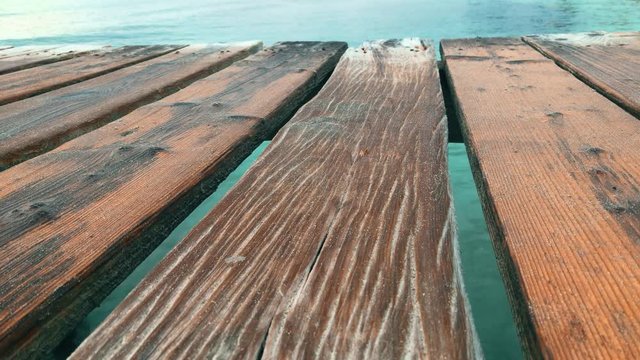 Wooden boards, rustic summer background