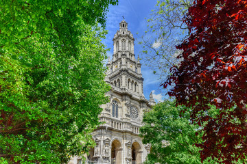 Fototapeta na wymiar Sainte-Trinite Church - Paris, France