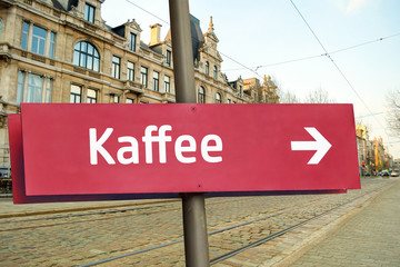 Obraz premium Schild 211 - Kaffee