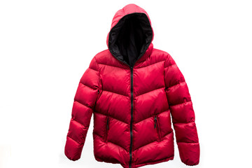 down jacket isolated on white background