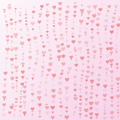 Valentine concept background of heart on pink background