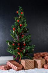 Christmas tree with gift box