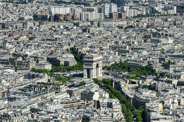 Aerial View of Paris, France