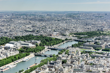 Aerial View of Paris, France