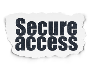 Fototapeta premium Privacy concept: Secure Access on Torn Paper background