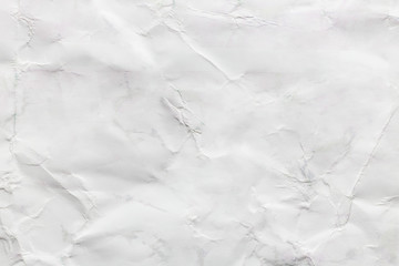 Wrinkled white paper, texture background