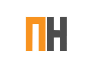 Fototapeta premium NH Initial Logo for your startup venture