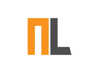 Fototapeta premium NL Initial Logo for your startup venture