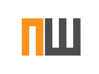 Fototapeta premium NW Initial Logo for your startup venture