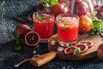 fresh blood orange juice