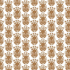 Pattern background Giraffe Face emotion Icon