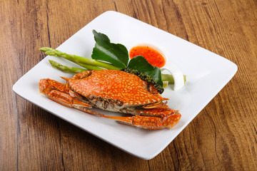 Boiled crab