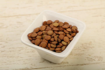 Raw lentils