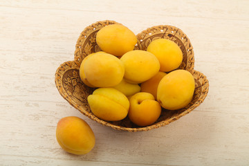 Ripe sweet apricots