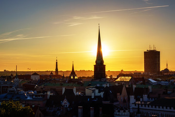 Fototapeta na wymiar Panorama of Old Riga