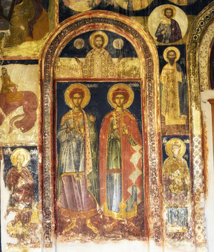 Frescoes of the Holy Monastery of Xenophon on Athos, Greece