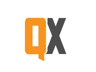 Fototapeta premium QX Initial Logo for your startup venture