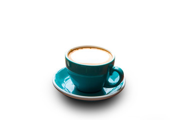 Coffee in cup on white background,Clipping Path.