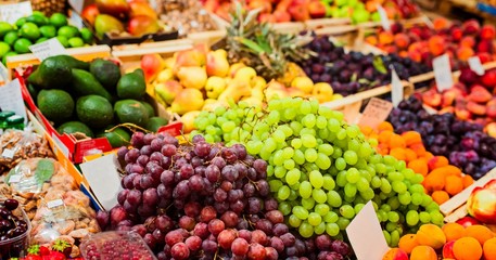 Delicious fruits and vegetables