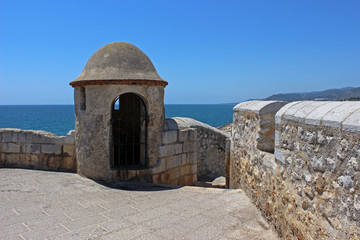 Castillo de Pe&ntilde;&iacute;scola, mar Mediterr&aacute;neo, Castell&oacute;n (Pontificio del papa luna)