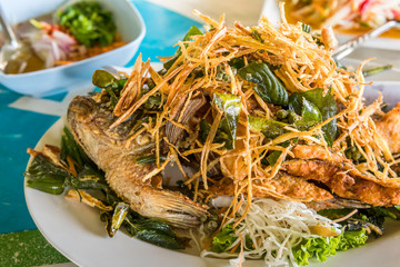 fried fish thai food