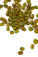 mung beans isolated on white