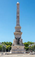 Fototapeta na wymiar Monument Dos Retauradores at the place of Restauradores in Lisbon ,Portugal