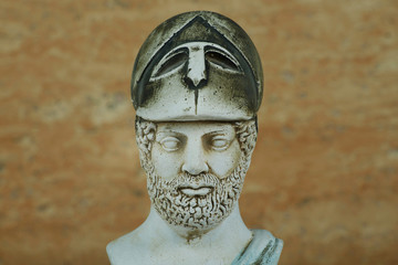 Fototapeta na wymiar Statue of ancient Athens statesman Pericles.