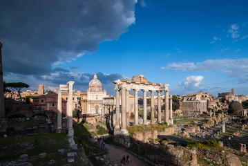 Fototapeta na wymiar Forum view - Roma