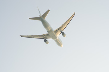 airplane in the sky