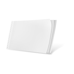 Template blank magazine. Illustration isolated on white background