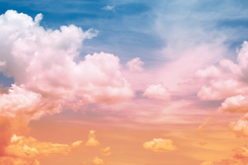 soft cloud and sky with pastel gradient color for background backdrop - 163898309