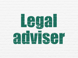 Law concept: Legal Adviser on wall background